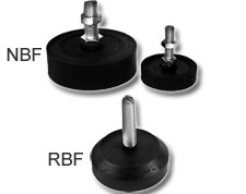 RBF 3/4-16 x 3 rubber feet Rubber Scale feet