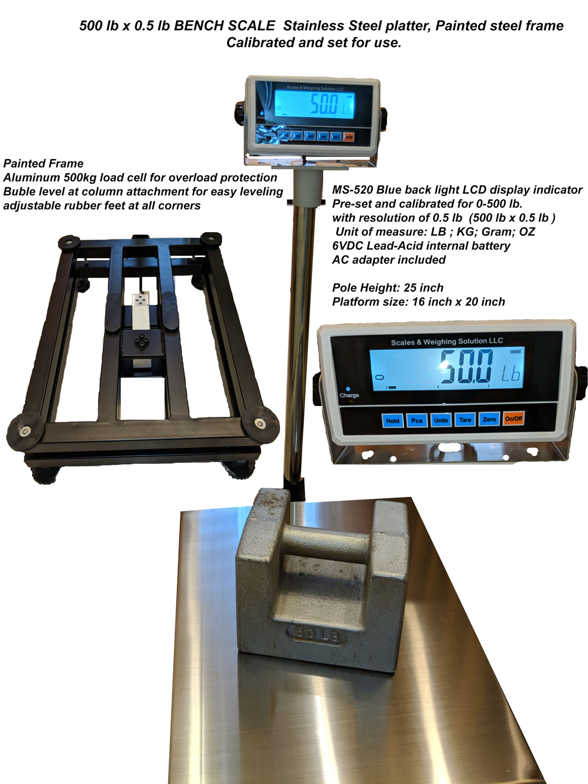 Bench Scale 300 lb Industrial bench Bench scale Industrial bench scale