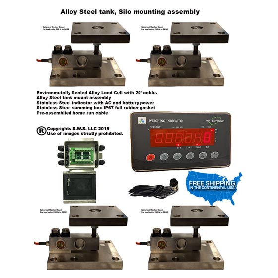 Livestock Farm Silo Alloy Steel 4 leg scale system Tank Silo Bin Hopper Alloy scale kit